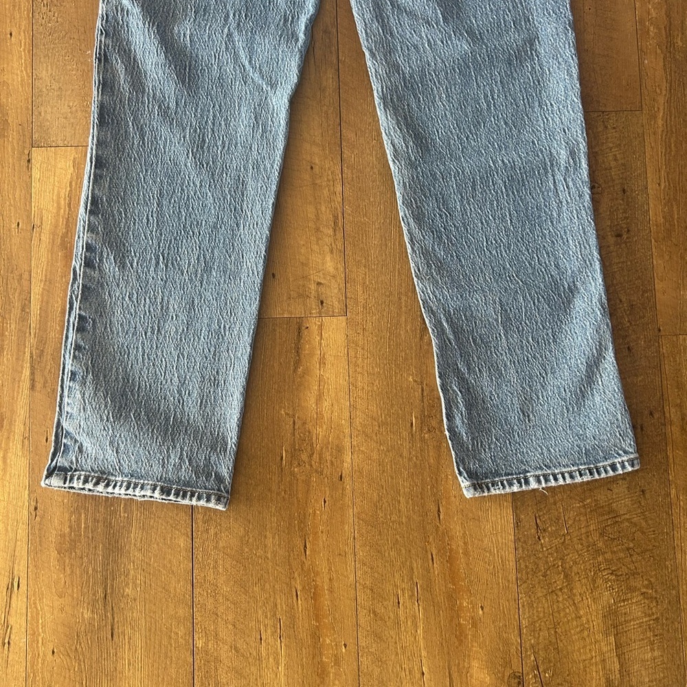 PacSun High Rise Stretch Dad Jeans 26 | Vintage Light Wash Straight Leg - Picture 10 of 12